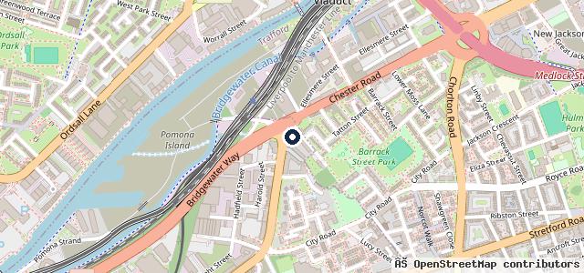 Map showing the location of Chester Road MOT Centre
