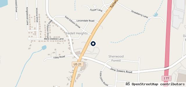 Map showing the location of A&a Sales, Inc