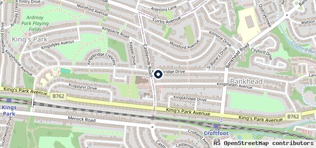 Map showing the location of Kingsbridge mot service centre