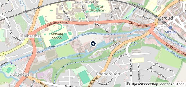 Map showing the location of Dinwoodie Motors Ltd | Stroud