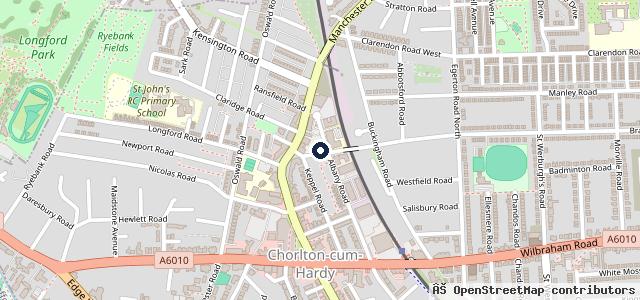 Map showing the location of Chorlton Car Sales limited