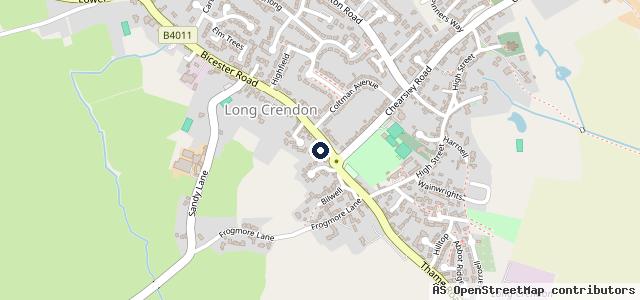 Map showing the location of Crendon Motors