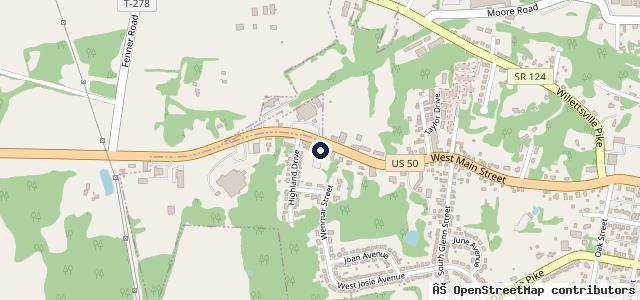 Map showing the location of West Main Auto Repair