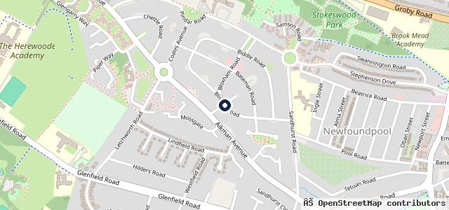 Map showing the location of Pentagon Loughborough | Vauxhall and Motability