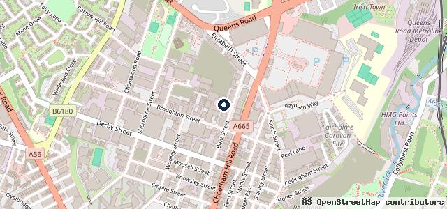 Map showing the location of Cheetham MOT