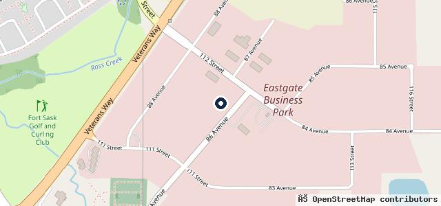 Map showing the location of Fort Saskatchewan Auto Body/mechanical