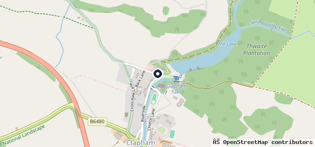 Map showing the location of The Old Sawmill Café