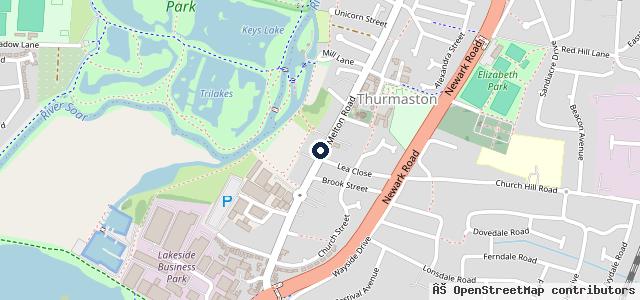 Map showing the location of Parkers Garage Services