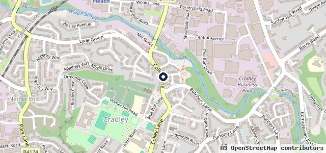 Map showing the location of Jay Lawley Garages
