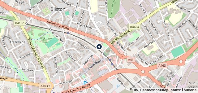 Map showing the location of Orjevs Garage 2010