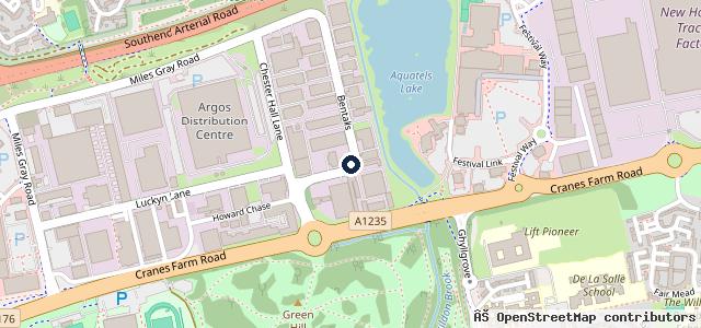 Map showing the location of D A Performance
