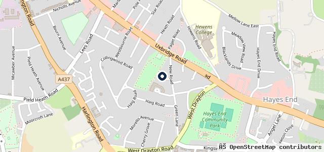 Map showing the location of Victor's Garage