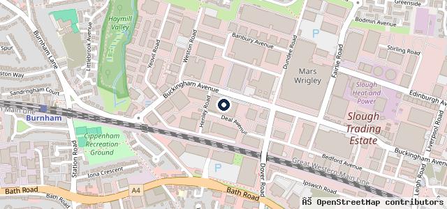 Map showing the location of Europcar Slough | Slough