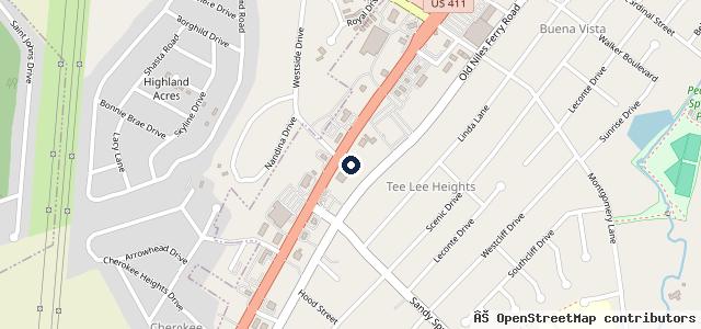 Map showing the location of Car Fix Maryville