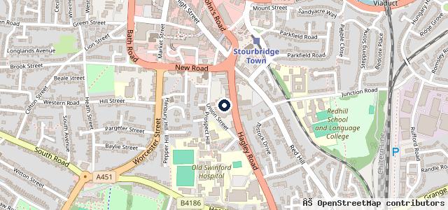 Map showing the location of Evans Halshaw Kia Stourbridge