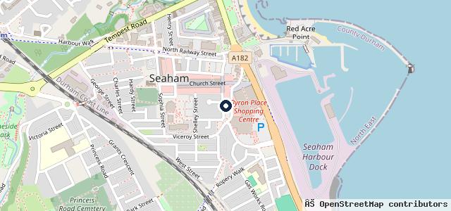 Map showing the location of North East Auto Services Seaham