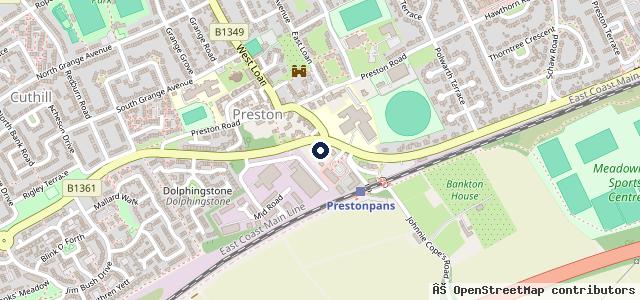 Map showing the location of John Hastie & Son