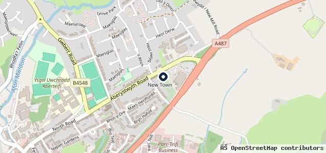 Map showing the location of Cawdor Cardigan
