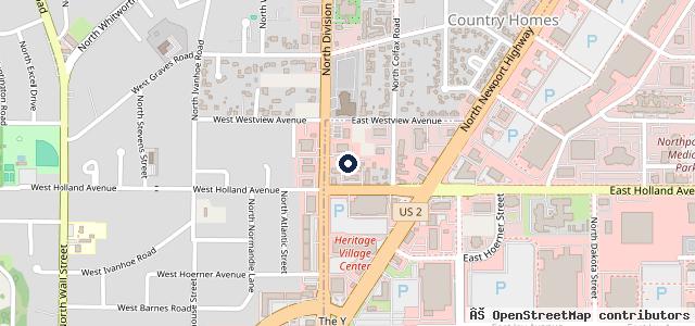 Map showing the location of Perfection Tire & Auto - North