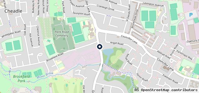 Map showing the location of Allens Auto Services - Mot - Cheadle