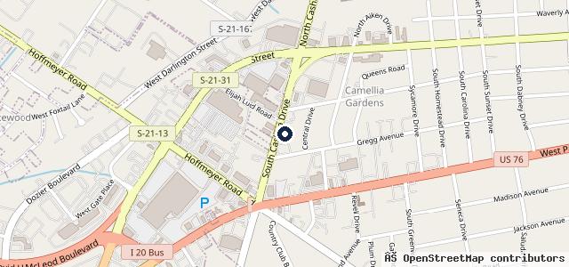 Map showing the location of Dun Rite Automotive