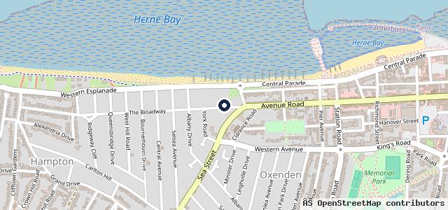 Map showing the location of Broadway Garage