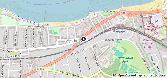 Map showing the location of Alexander Motorcycles Margate