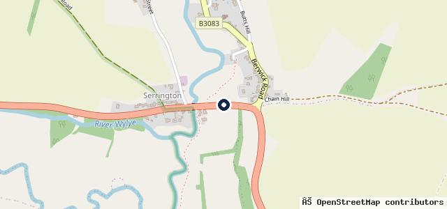 Map showing the location of Riverside Garage