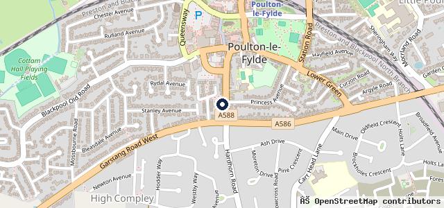 Map showing the location of Brimelows Service and MOT Centre