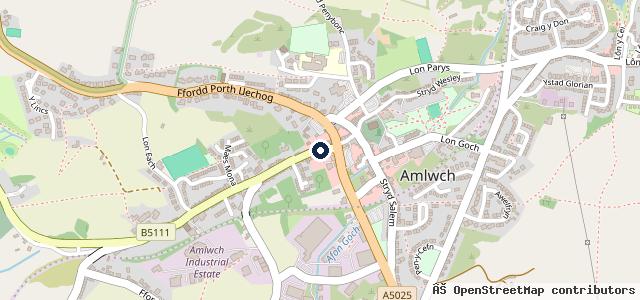 Map showing the location of Central Garage Amlwch Ltd | Amlwch