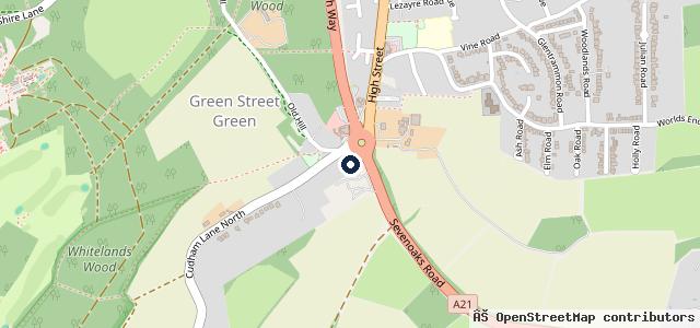 Map showing the location of Vertu Ford Vans Orpington