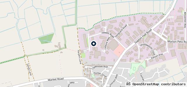Map showing the location of A A A Motor Services