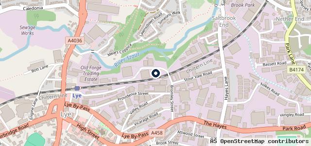 Map showing the location of S Chamberlain Ltd
