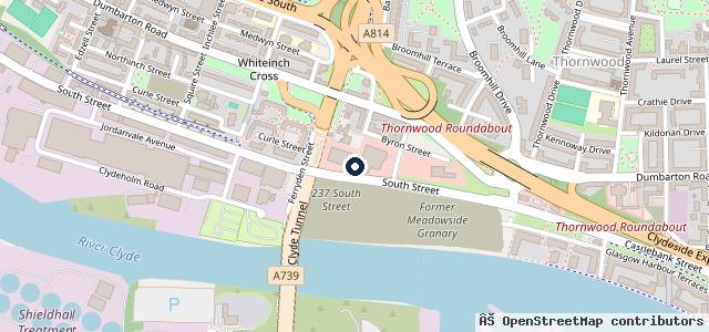 Map showing the location of Arnold Clark Glasgow South Street Vauxhall / Peugeot / Citroën / DS / Mazda / Vanstore