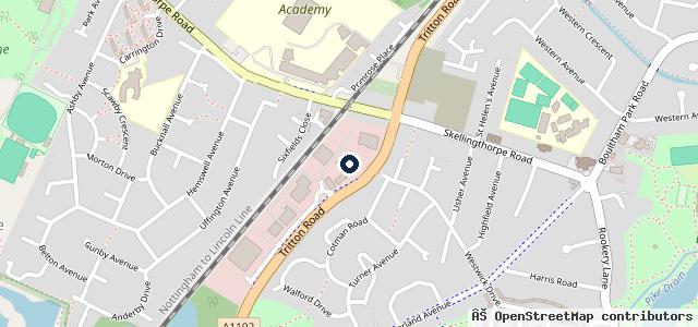 Map showing the location of Lincoln Leisure Vehicles