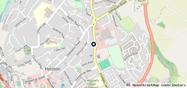 Map showing the location of ATS Euromaster Helston