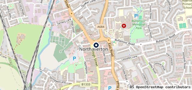 Map showing the location of Autotest Northallerton
