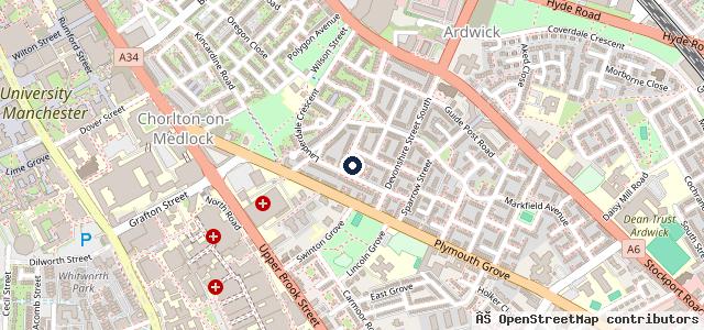 Map showing the location of Williams Select Manchester