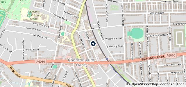 Map showing the location of Riley's M O T Testing Centre