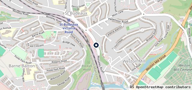 Map showing the location of Blackmore Hurrell garage services