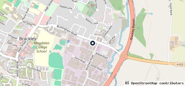 Map showing the location of BVS Brackley Limited