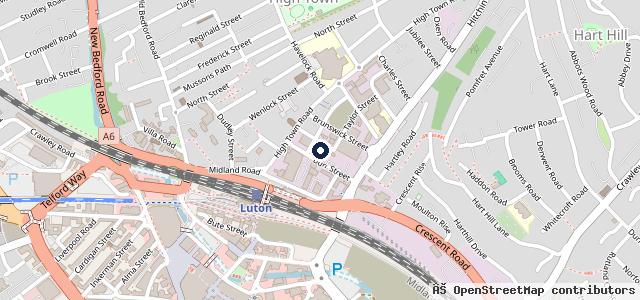 Map showing the location of Burr Street MOT Centre