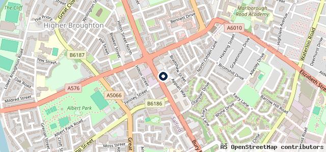 Map showing the location of Lexus Manchester