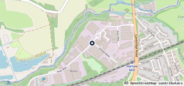 Map showing the location of Bloomfield Motors Harlow