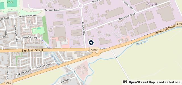 Map showing the location of Almondell Motor Company Ltd