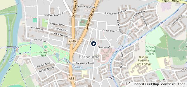 Map showing the location of Jim Strefford Garage