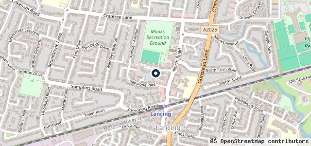 Map showing the location of CULVER CARS LTD | Worthing