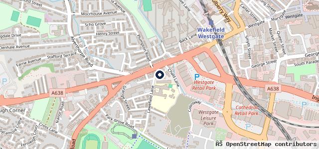 Map showing the location of A to Z Motor Spares Wakefield ( AZCARPARTS WAKEFIELD )