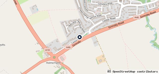 Map showing the location of Laceby Motors Ltd