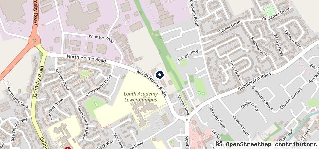 Map showing the location of Chris Fairburn MOT Centre